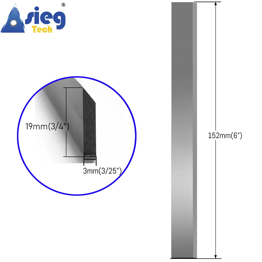 TCT Planer Blades 152mmx19mmx3mm 6inch Planing Knives for Woodworking Tools Thickness Planer Jointer 1pc