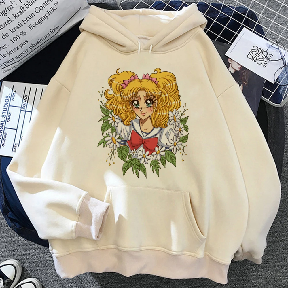 

Candy Candy Anime hoodies women aesthetic graphic y2k aesthetic Winter hoddies Hood women japanese Hood