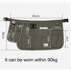 Fashion Half Waist Apron Canvas Multiple Pockets Adjustable Apron Horticultural Barber Tool Waist Apron For Men and Women 4