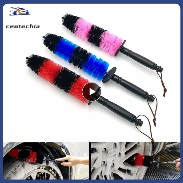 1PCS Wheel Brush Plush Soft Wheel Cleaning Brush Car Cleaning Tools Tire  Rims Detailing Long Handle Brushes Car Maintenance - AliExpress