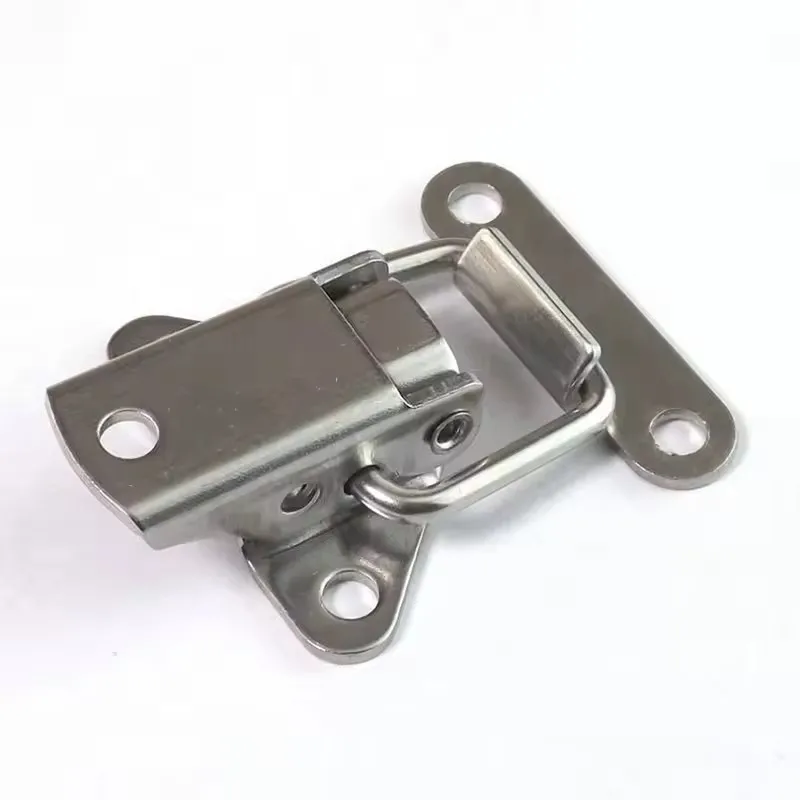 Stainless Steel Cabinet Latch Hasp Toolbox Toggle Latch Mini Clamps Box Clasp Buckle Trunk Catches 4Pcs toggle latches