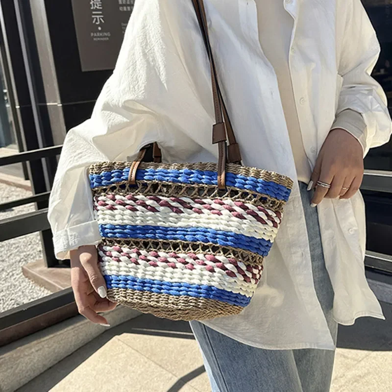 

Handmade Grass Vine Woven Basket Super Copy Brand Bag Women's Elegant Bags Luxury Designer High Quality 2024 Replicas Tote Y2k