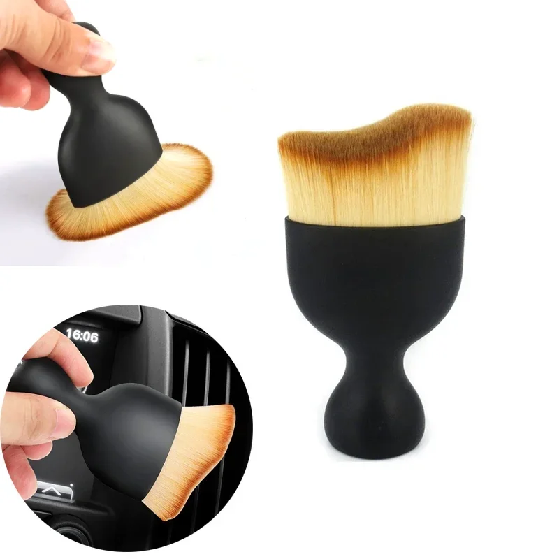 

Щетка для чистки салона автомобиля, инструмент для чистки воздуховода, щетка из мягкого нановолокна для чистки деталей автомобиля, удаление пыли