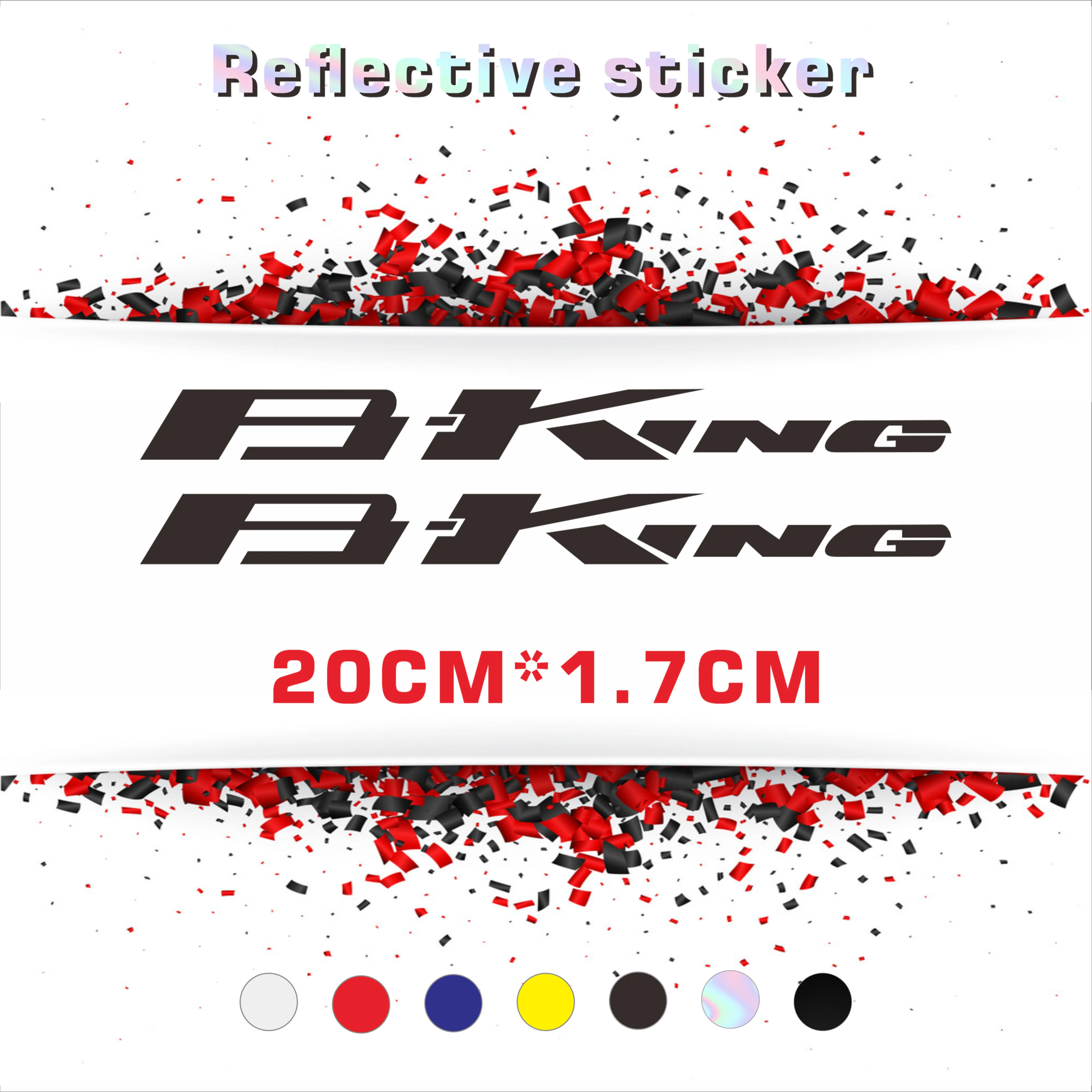 

8Inch Reflective Sticker Decal Motorcycle Car Sticker Wheels Fairing Helmet Sticker Decal For 2023bking