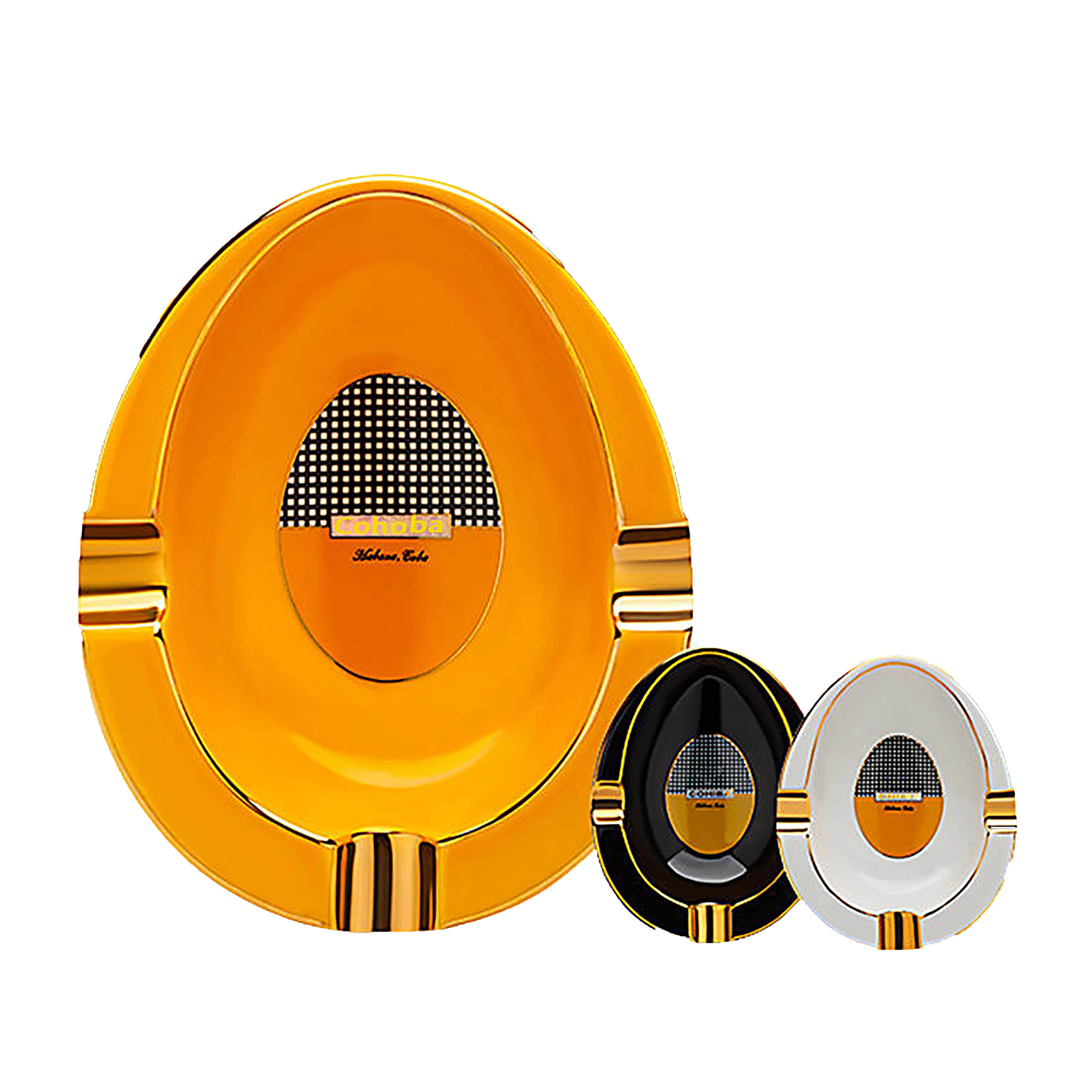 

Ashtrays Large Ceramic Cigar Ashtray Home Round Living Room Creative 3 Cigar Holder Stand