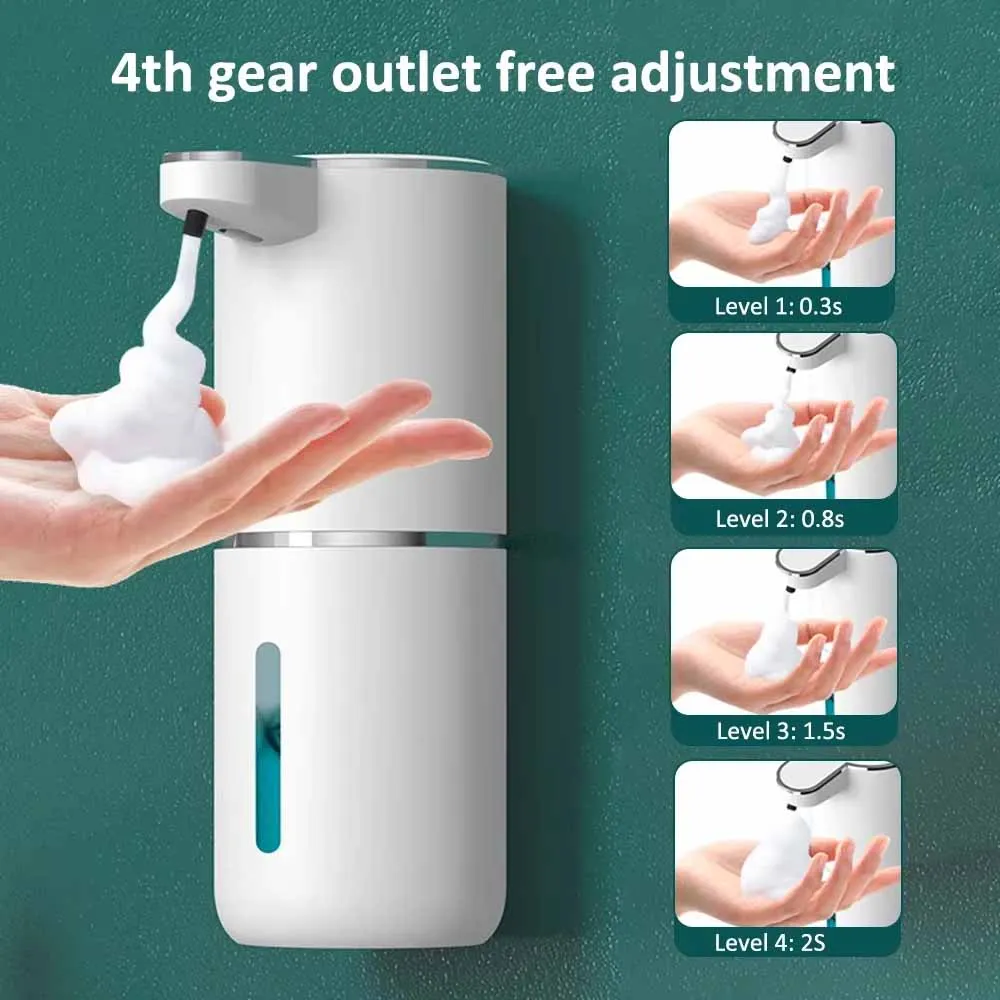 Foam Soap Dispenser Touchless Automatic Soap Dispenser 380ml Sensor IPX5 Waterproof for Bathroom Kitchen