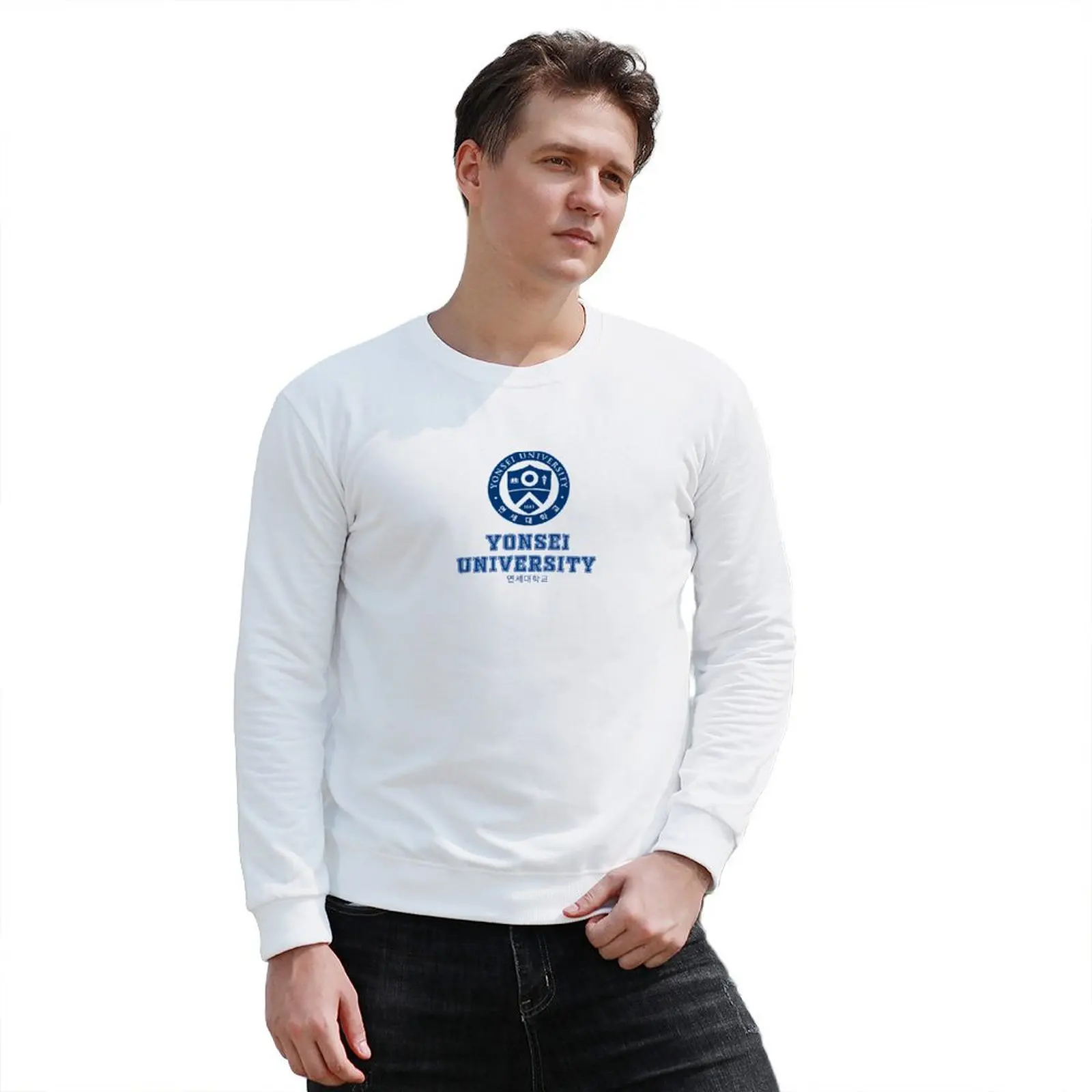 New Yonsei University Sweatshirt fashion men men's sweat-shirt set men's clothes mens designer clothes sweatshirt male