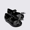 Mini Melissa 2024 New Girl Fashion Fabric Bowknot Jelly Shoes Children Summer Sandals Kids Soft Soled Princess Beach Shoes 1