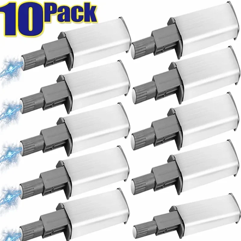 10/1Pack Magnetic Push Latches Cabinet Door Bouncer Stainless Steel Push Touch Damper ers Magnetic Bouncer Catch Closer Tool