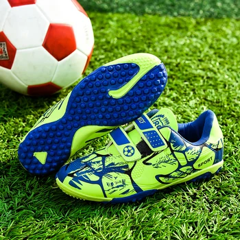 Scarpe da calcio per bambini Scarpe da calcio per bambini Scarpe da calcio antiscivolo per ragazzi Tacchetti per erba dura Scarpe da ginnastica per allenamento per giovani Scarpe da ginnastica per bambini