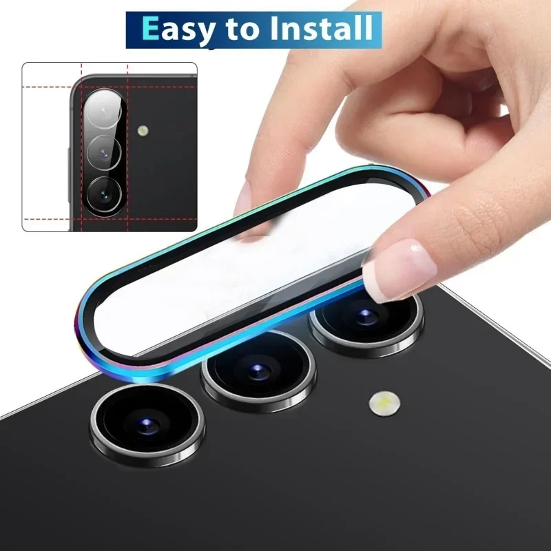 1Set HD Lega di Metallo Della Macchina Fotografica Della Pellicola Della Protezione Per Samsung Galaxy A56 A36 5G Anti-graffio Obiettivo di Vetro Temperato Della Copertura Accessori Del Telefono