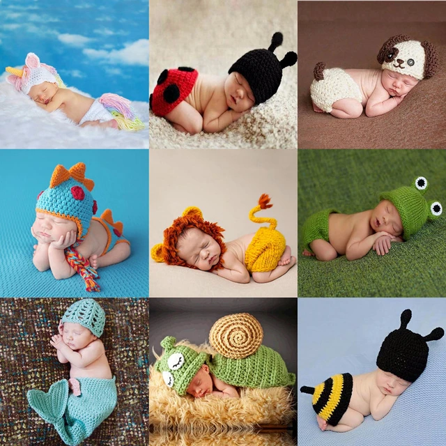 Sesiones de fotos con disfraces de crochet para bebés y recién nacidos - El  Recien NacidoEl Recien Nacido