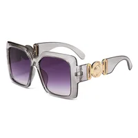 INS populaire carré lunettes de soleil femmes luxe rétro marque hommes tendance voyage lunettes de soleil femme nuances UV400 Oculus 3