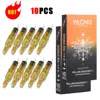 10pcs Yellow Dragonfly Tattoo Cartridge Needle 1 3 5 7 9 11 13 14 15 RL RM RS M1 For Tattoo Machine Pen Needle Accessories 1