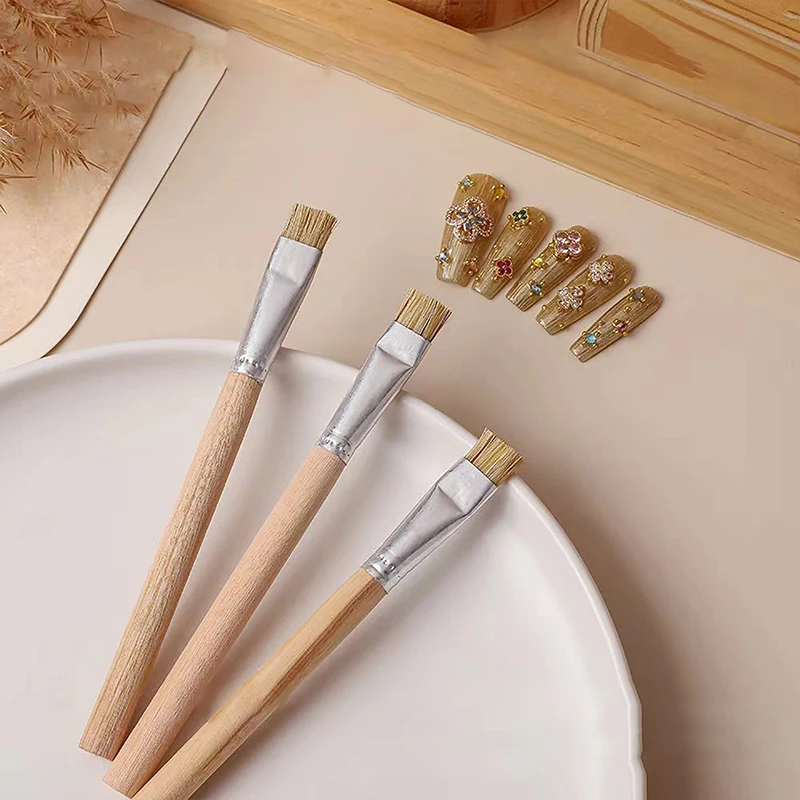 Nail Art Texture Brush French Tip Styling Nail Brush Light Therapy Plastic Manicure Painting Tool Art Polish