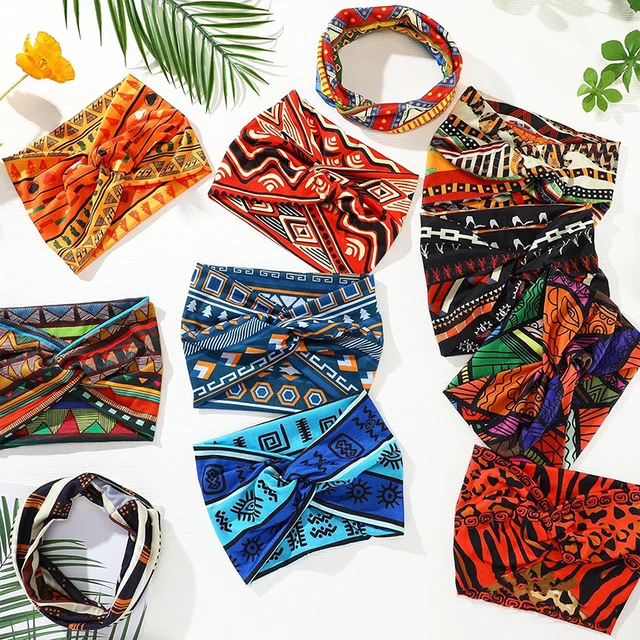 Widening High Strength Bohemian Yoga Sports Headband African Style Headband Yoga Headband For Exercise 4