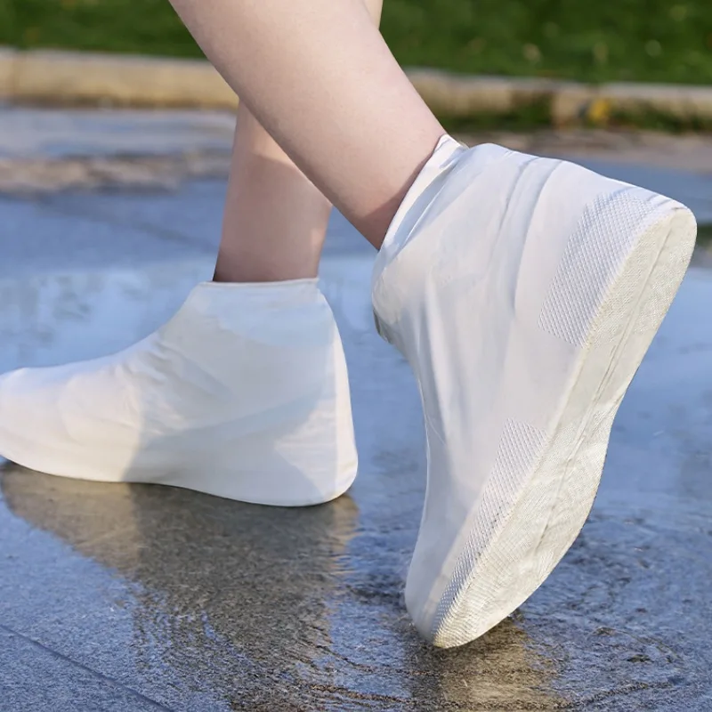 Shoe Covers Latex Waterproof Unisex Reusable Non-Slip Rain Boot Overshoes Walking Shoes Accessories