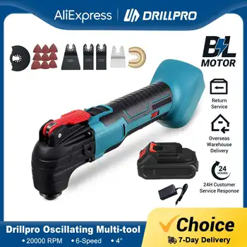 Drillpro 무선 진동 공구 리노베이터, 전기 트리머, 멀티 툴 삽 절단기, Makita 18V 배터리용