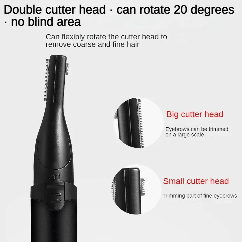 Electric Eyebrow Trimmer Multifunctional Washable for Men and Women Shaver Eyebrow Scraper for Beginners and Children Haircuts