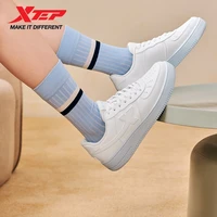 Chaussures de sport blanches Xtep pour femme, printemps 2026, polyvalentes, tendance, décontractées, à semelle épaisse, rehaussantes, pour couples, 874118319851 3