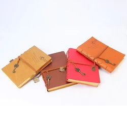 Bloc notes en cuir A6 rétro, carnet de notes créatif, carnet de planificateur, Agenda, carnet de croquis, avec lanière en Bronze, pour carnet de notes en papier Kraft, 2022 
