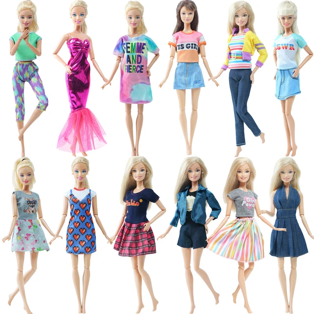 Conjunto de 35 peças de roupas de boneca para bonecas Barbie