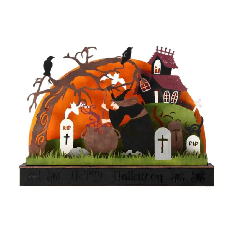 

Искусственная деревянная Ретро статуэтка в стиле Хэллоуин