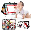 Baby Tummy Time Black and White Newborn Mirror Toys for Babies Montessori Development Crawl High Contrast Activity Sensory Toy 1