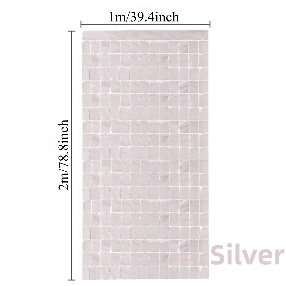 Sparkling Square Glitter Curtain Backdrop - Gold, Silver & Pink Shimmer Wall Decor