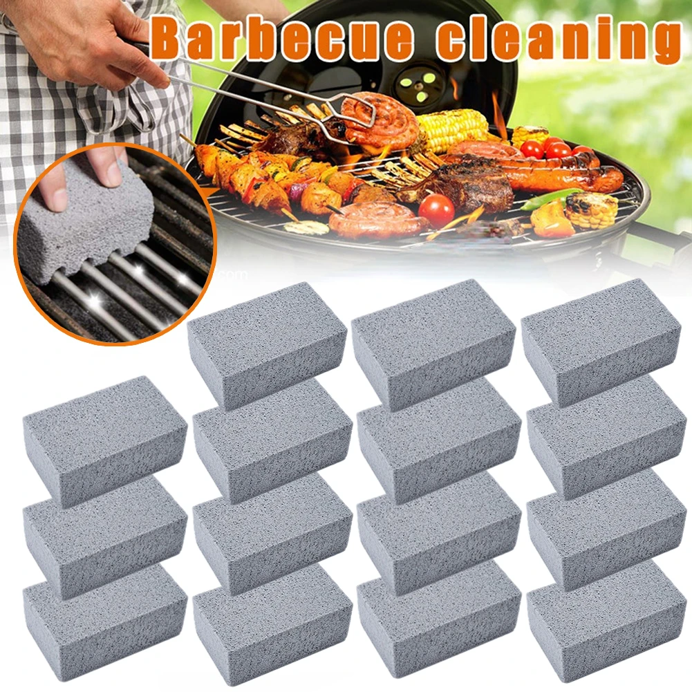 BBQ Grill Cleaning Brick Block BBQ Racks Stains Grease Cleaner Tool Barbecue Cleaning Stone Pumice Brick Kitchen Tools