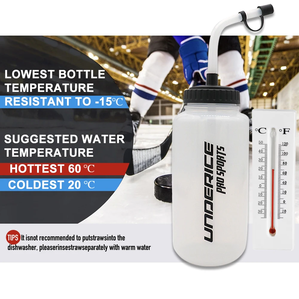 Boxing Water Bottle 1000ML Ice Hockey Accessories LDPE Ice Hockey Water Bottle BPA Free Sports Sports Equipment