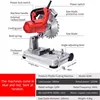 Mini Profile Cutting Machine 0-45 Degrees Table Cutter Mini Electric Saw Table Saw for Cutting Metal Wood Plastic 2