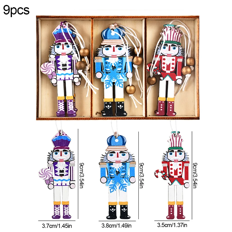 thumbnail image 1 of Colgantes de madera de Navidad, hombrecitos de jengibre, gnomos, adornos colgantes para árbol de Navidad 2024, decoraciones navideñas para el hogar, regalo de Año Nuevo, 1 of 5