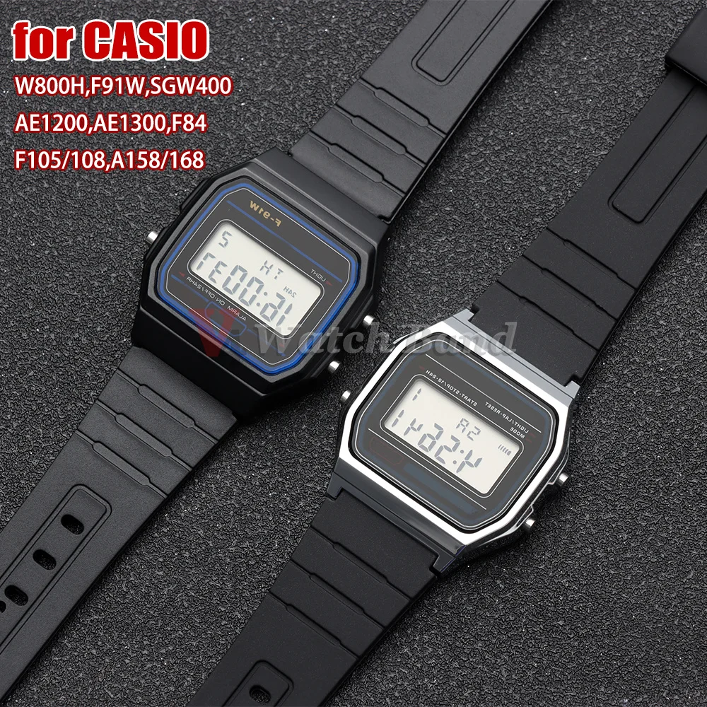 Versatile Silicone Watch Strap - Multiple Sizes Available