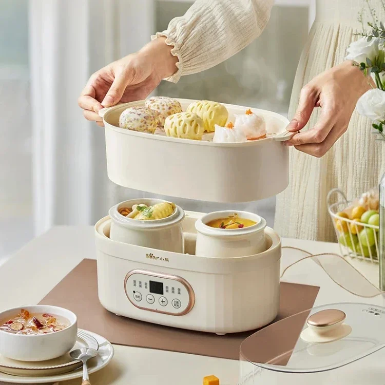 Bear stew pot water-proof electric stew pot household automatic ceramic soup pot cooking porridge artifact