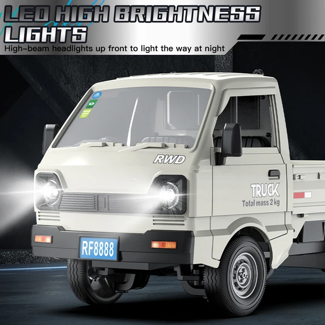 ZWN 1:16 2.4G RC CAR Simulation Drift Climbing Truck Led Light Small Cargo Rc Electric Toy Model for Boys Girls Birthday Gift 5