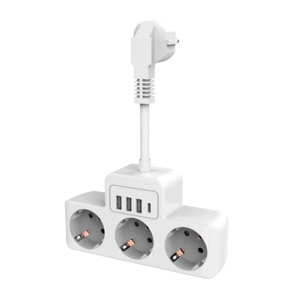 

European Plug Adapter Travel Power Strip with Usb Ports European Type-c Plug Adapter for Travel Versatile Usb Plug Adapter