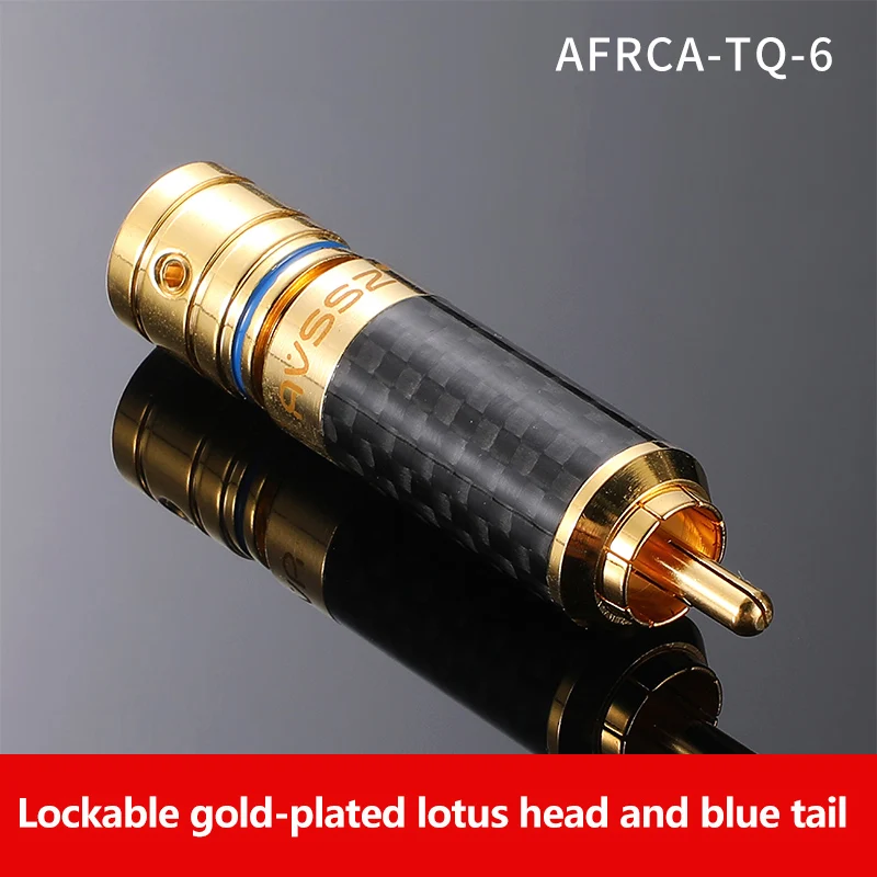 Hifi RCA-Stecker 24K Echtvergoldet Selbstverriegelnd Lötfrei für HIFI Audio Video – Detail 11