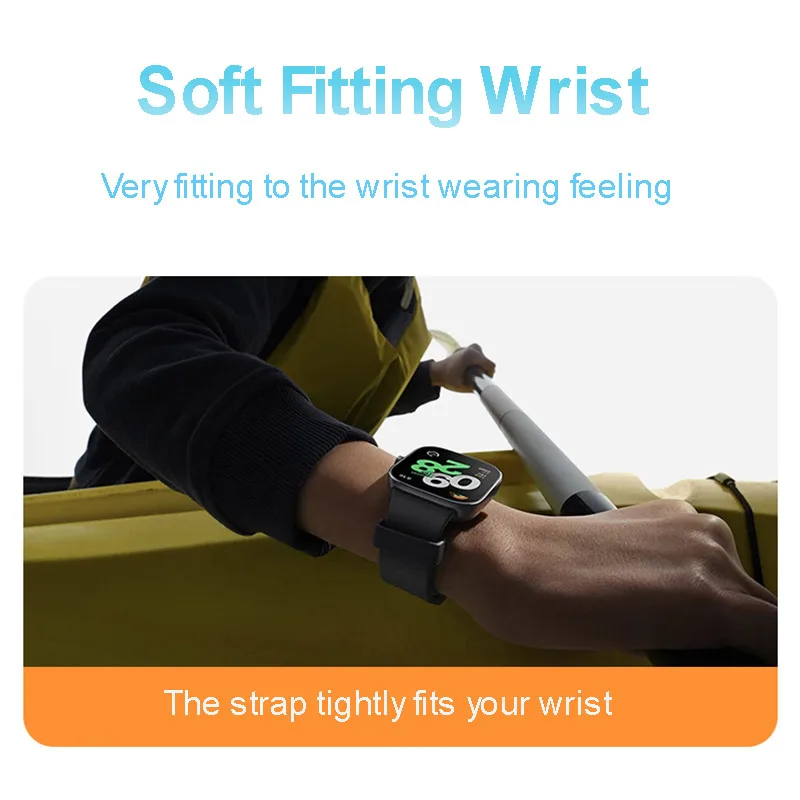 Silicone Sports Band with Soft Case Protector - Replacement Watchband Accessories