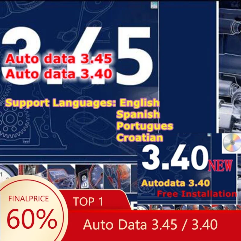 2025 Hot Autodata 3.45 3.40 Auto Car Repair Diagnosis Software Diagrammi di cablaggio Dati Strumento diagnostico per apparecchiature di riparazione automobilistica