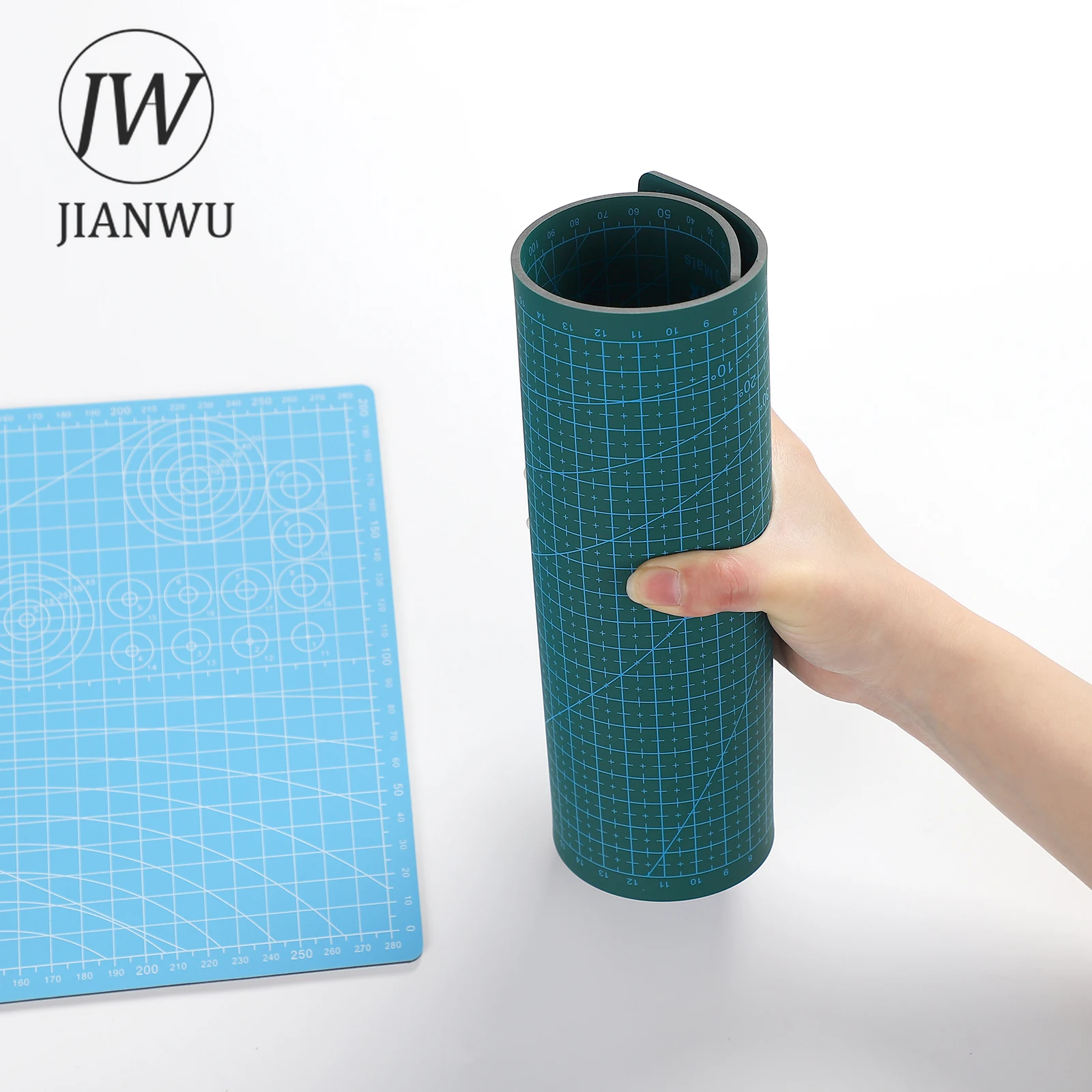 JIANWU 300*220mm 수동 데스크탑 커팅 보드 다목적 A4 커팅 패드 DIY 아트 조각 도구 액세서리 편지지 용품