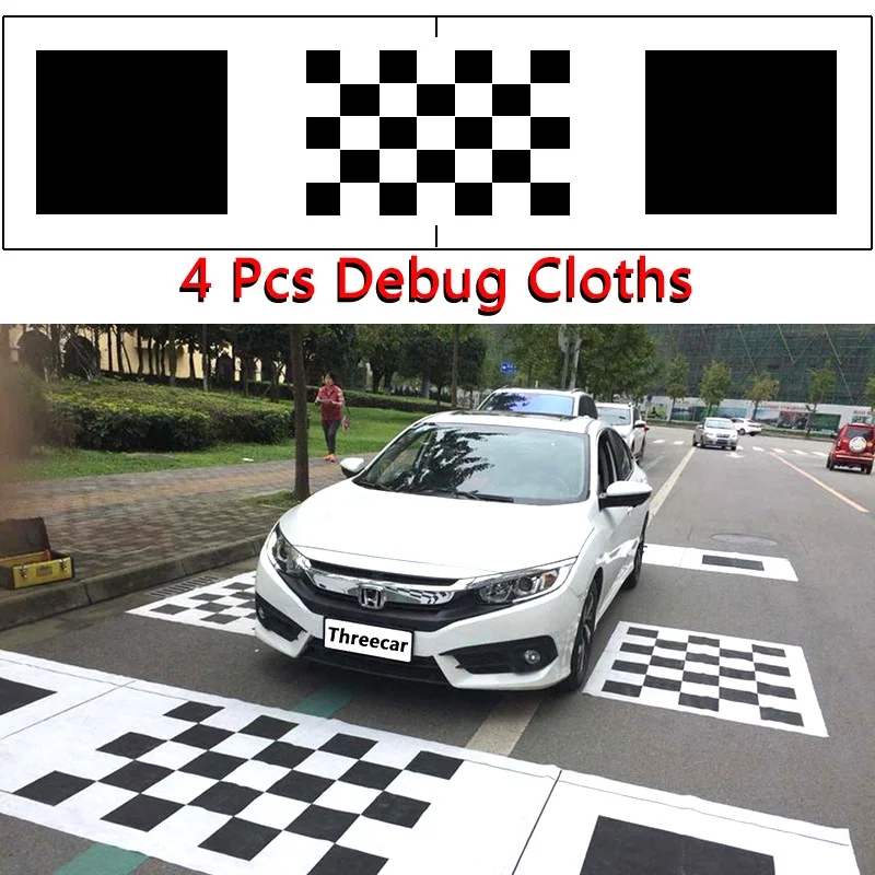 Car 360 Panoramic System Camera Calibration Clothes 2/4 Pcs Standard Debugging 440*120CM 3D Bird View Surround Check Safe Drive wireless backup camera for car Vehicle Cameras