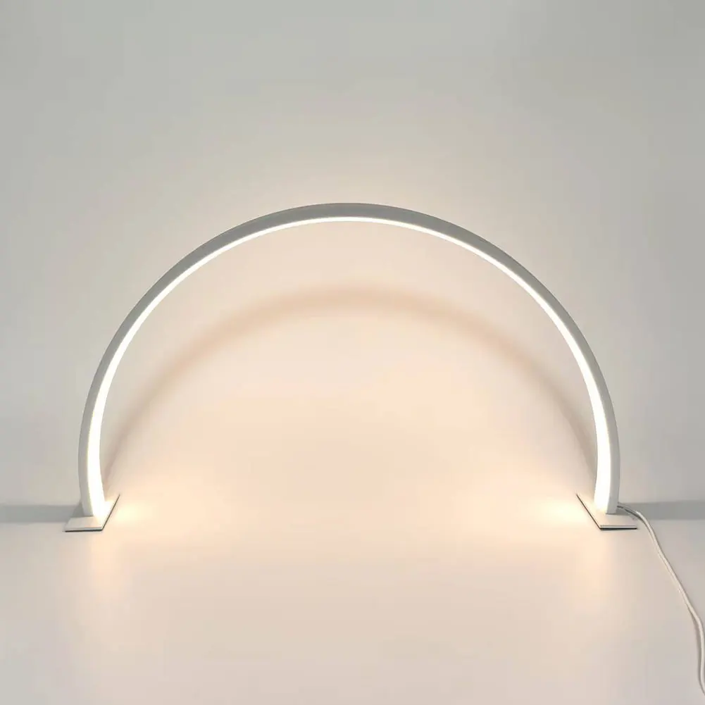 LED Half Moon Light for Nail 39CM Table Lamp U-Shaped Fill Light Specific Desk Work Lighting for Salon Tattoos Eyebrows Beauty