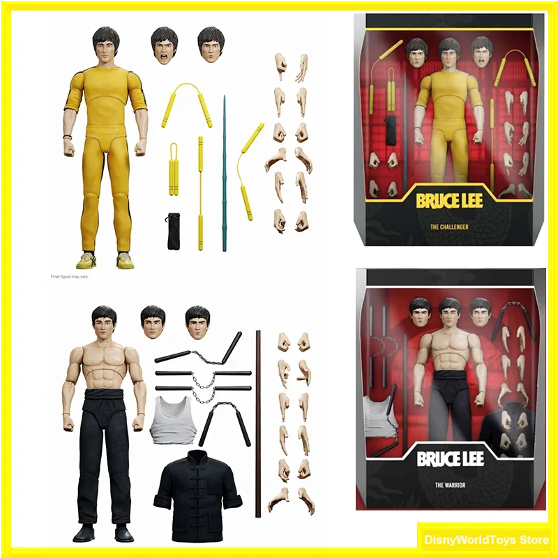 100% Originale Super7 Bruce Lee Ultimate 7 Pollici In Stock Anime Action Collection Figure Model Toys