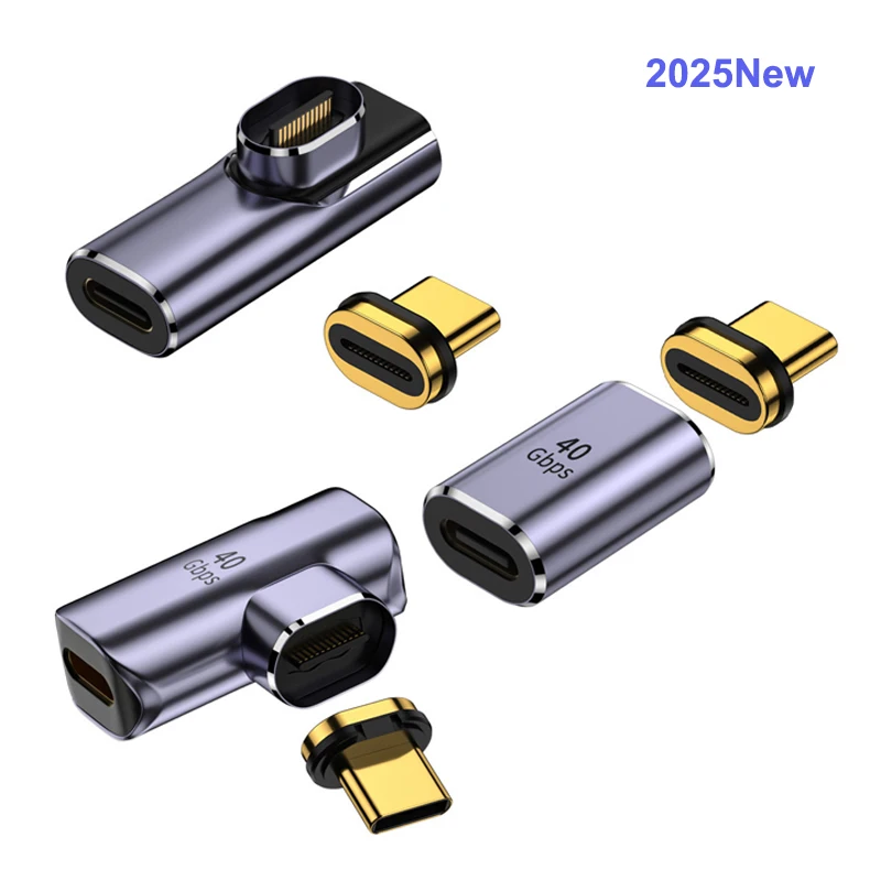 USB4.0 Magnetic Adapter 100W Thunderbolt3 USB C To Type C 40Gbps Fast Charging Magnet Converter Cable 8K@60Hz USB Type Adapte