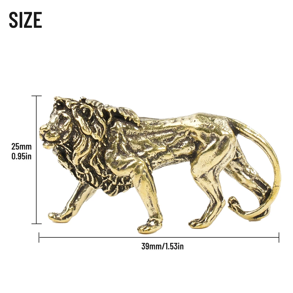 

Convenient Durable Practical Lion Ornament 1pcs Display Sculpture Statue Craft Decoration Desk Figurines Miniatures 2023 New