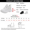 White Platform Women's Sneakers 2024 Spring Lace-Up Thick Bottom Vulcanize Shoes Woman Pu Leather Breathable Sports Shoes Ladies 6