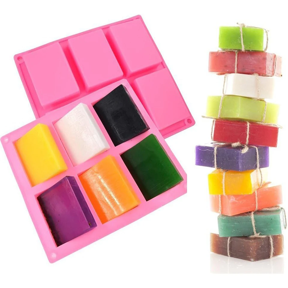 Soap Tray Soap Mold Candle Mold Wax Products Silicone Rectangular Silicone Wax Products Tools silicone mold