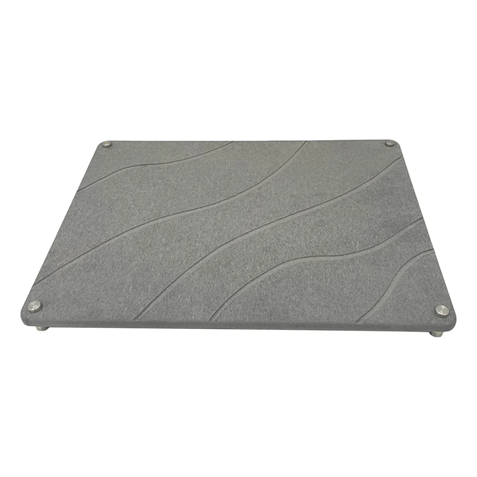 Diatomeeënaarde Kraanmat - Snel Drogende Steen Voor Aanrecht | 65x9 Cm Donkergrijs | Super Absorberend Stenen Droogmat Kranen