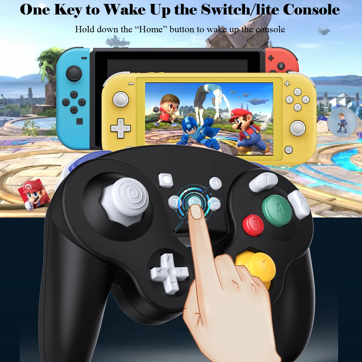 Exlene Wireless Support Bluetooth Gamepad Compatible Nintendo Switch Pro NS Video Game Controller For Switch Console